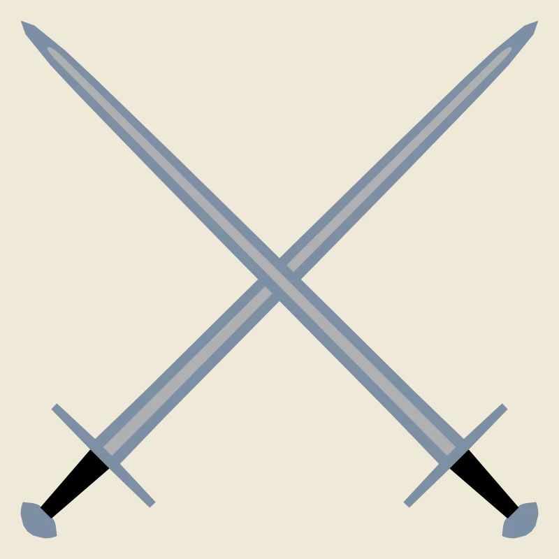 Épées croisées.
