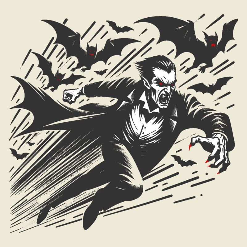 Vampire Bat Monstre Comte Effrayant