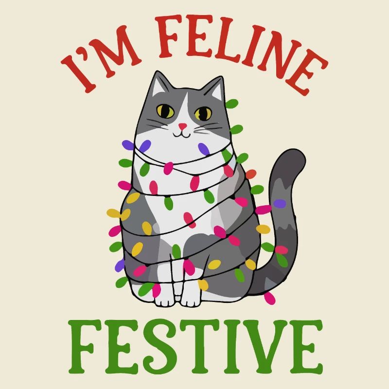 Feline Festive Light String Design