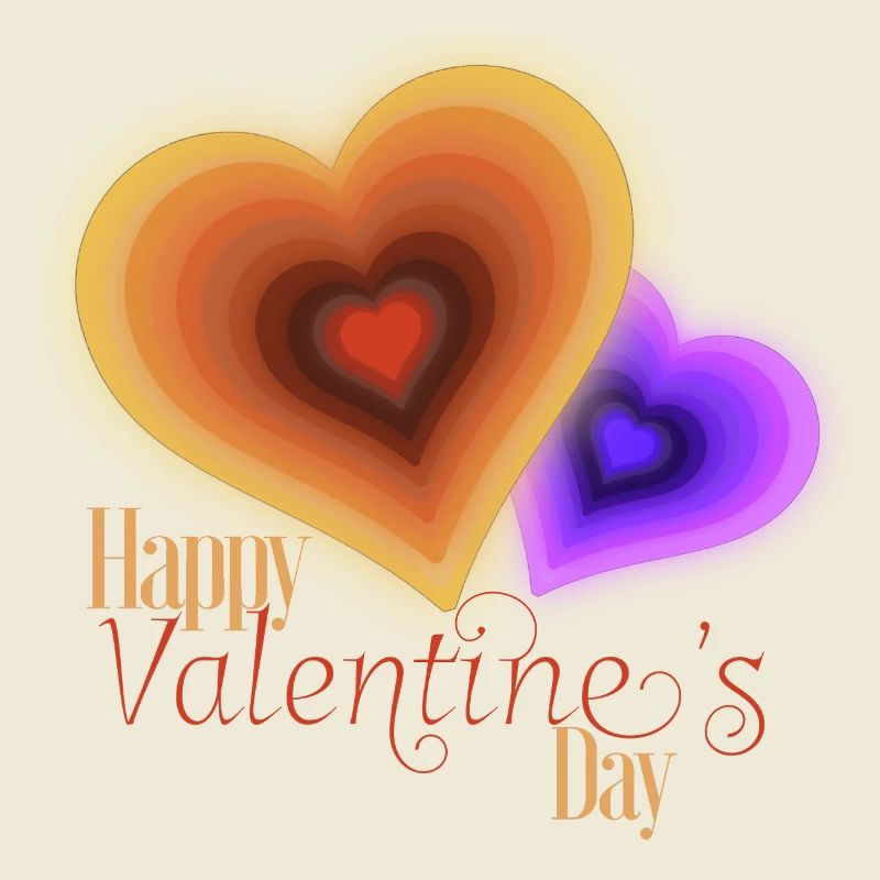 Saint Valentin - Coeurs Groovy Flash
