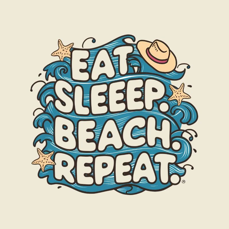 Manger dormir plage répéter