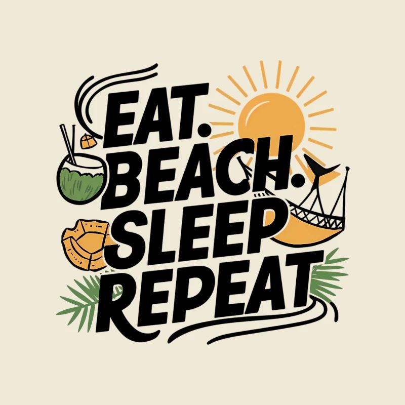 Manger dormir plage répéter