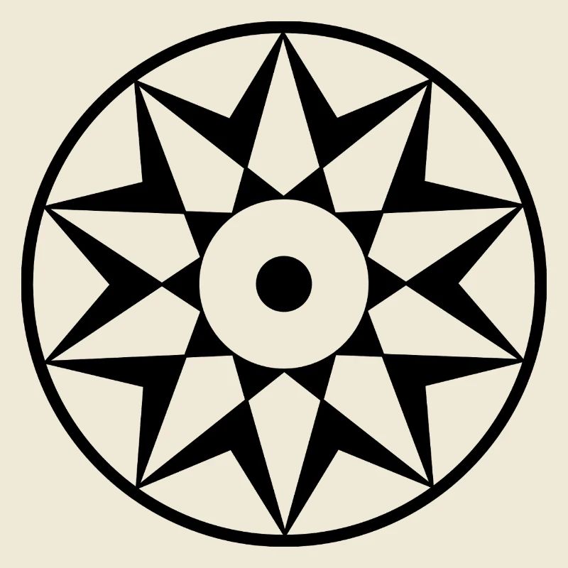 Décagramme Céleste Mandala