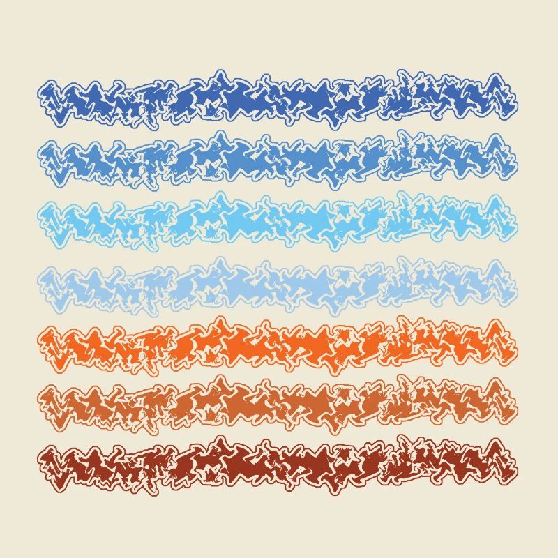 Abstract gradient lines design
