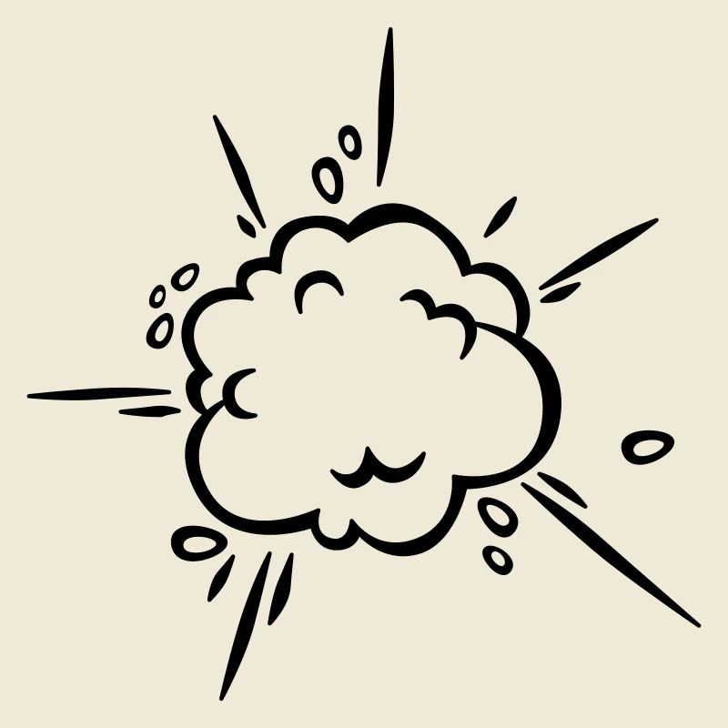 Nuage de poussière de bande dessinée