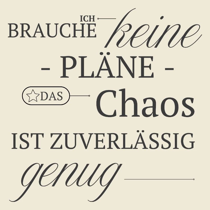 No plan, chaos is reliable enough