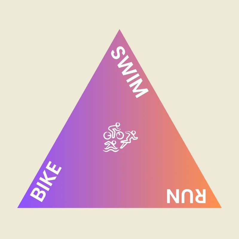 Triathlon Triangle Gradient