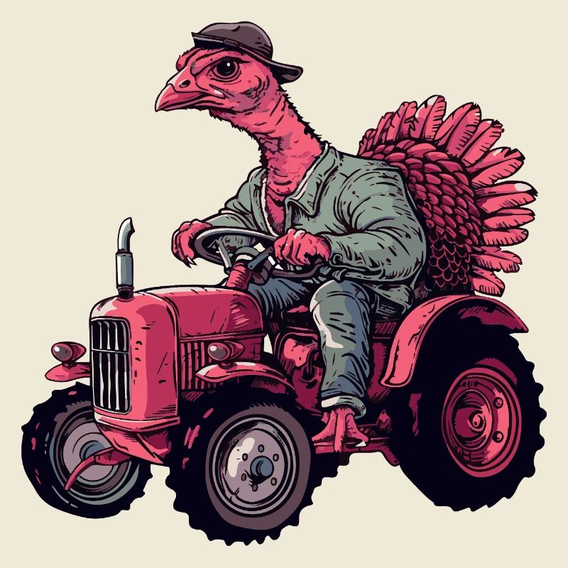Éleveur de tracteurs à dinde