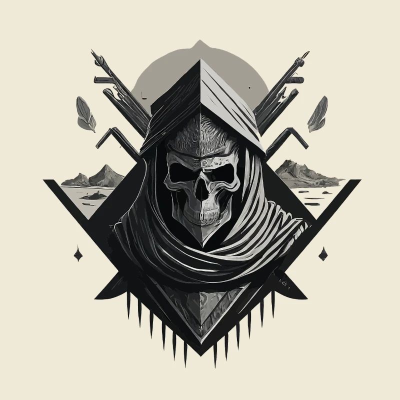 Desert Veiled Skeleton
