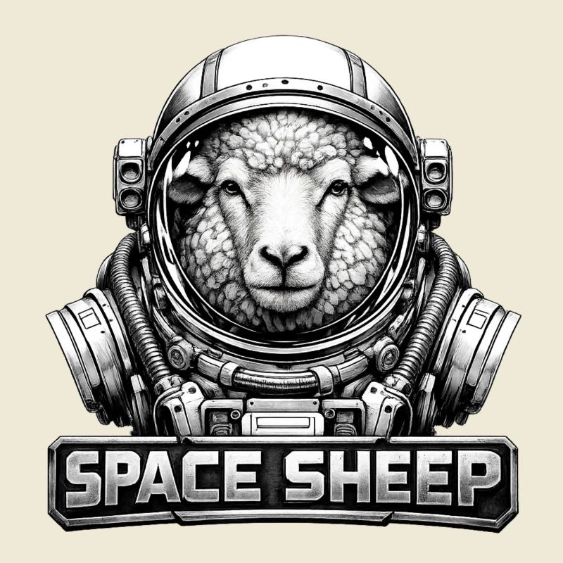 Astronaute mouton de l’espace