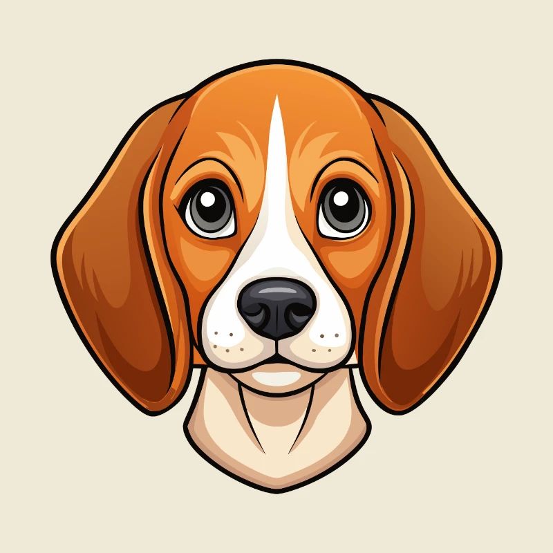 Visage de beagle