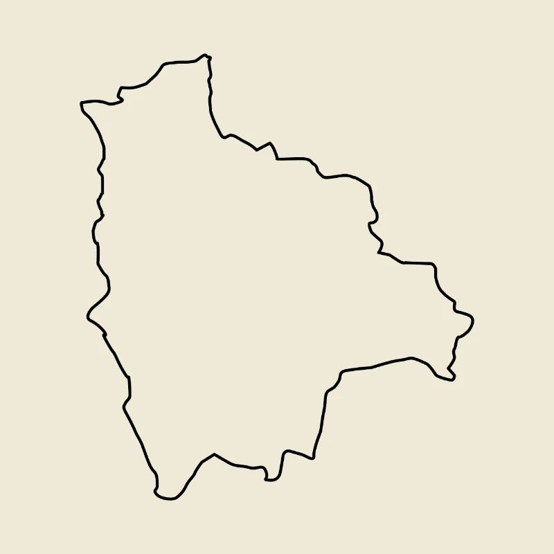 Bolivia outline map