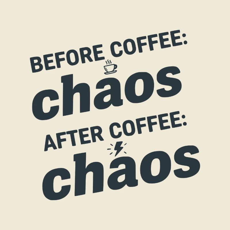Before & After Coffee Chaos
