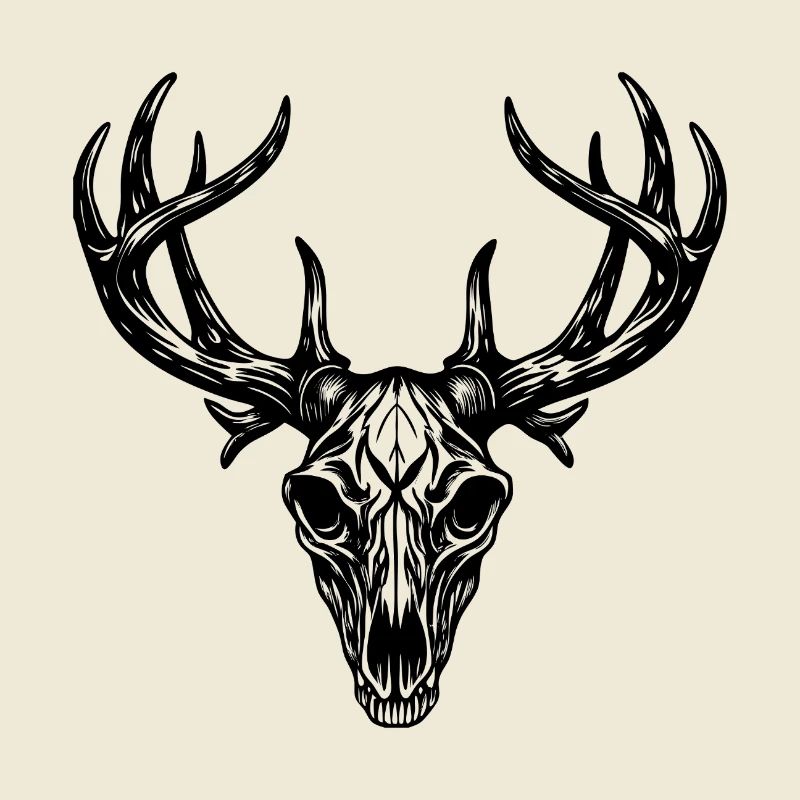 Deer skull