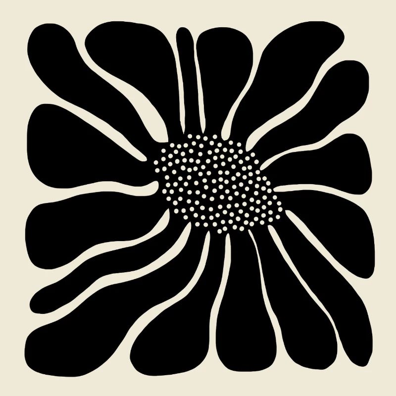 Bold Abstract Retro Bloom