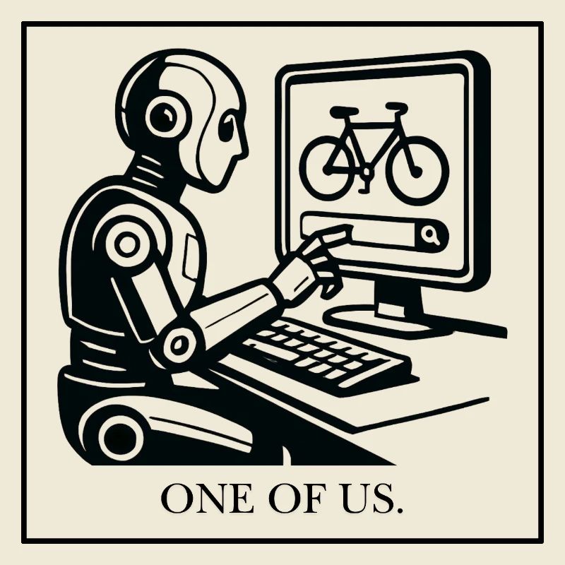 Conception robotique : Bicyclette sur un moniteur