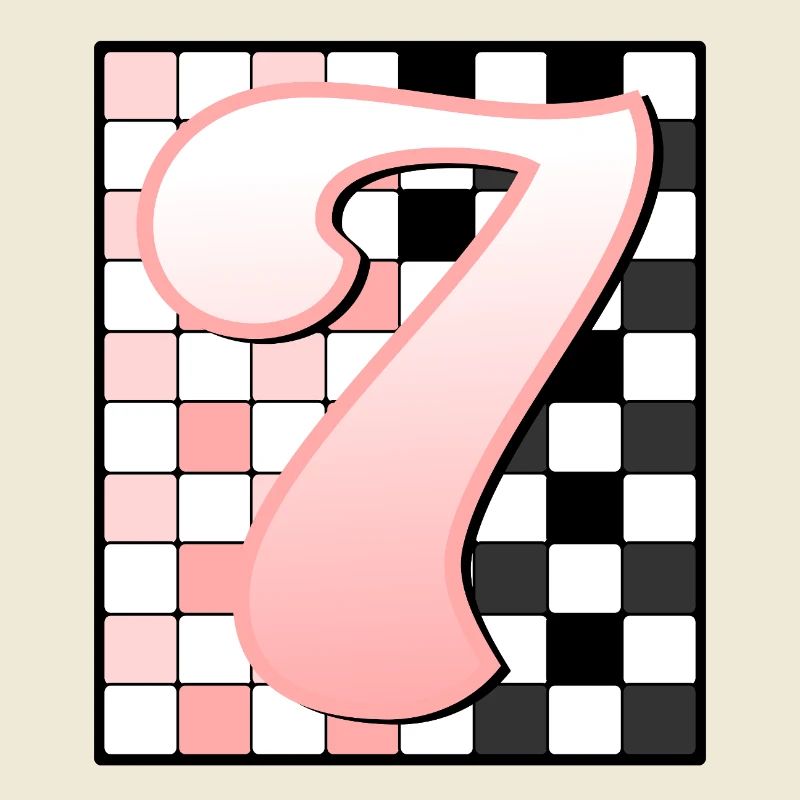 7th BIRTHDAY - PINK CHECKERED