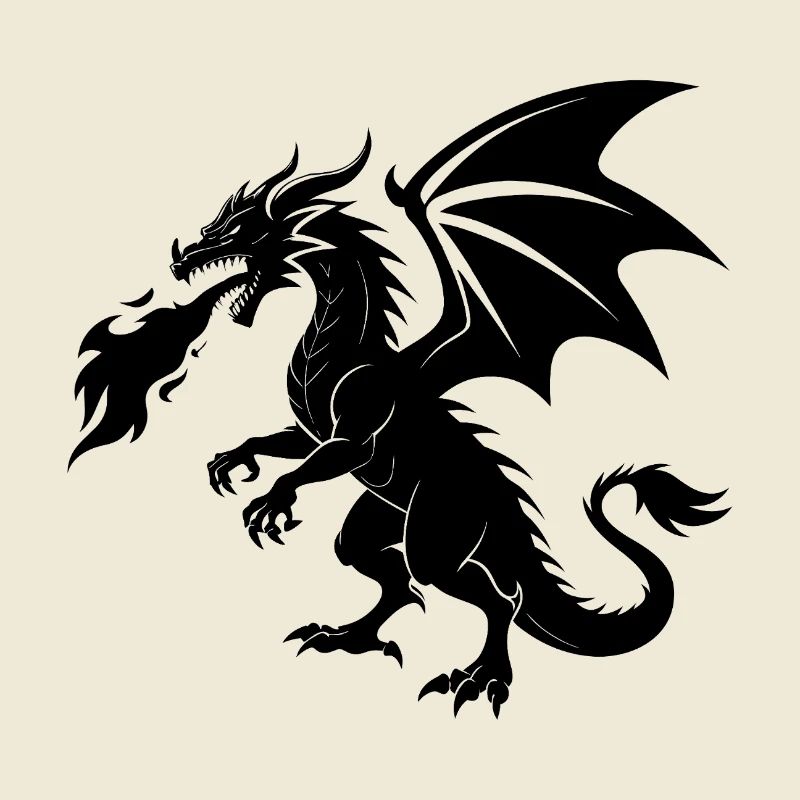 Feuerspeiender Drache