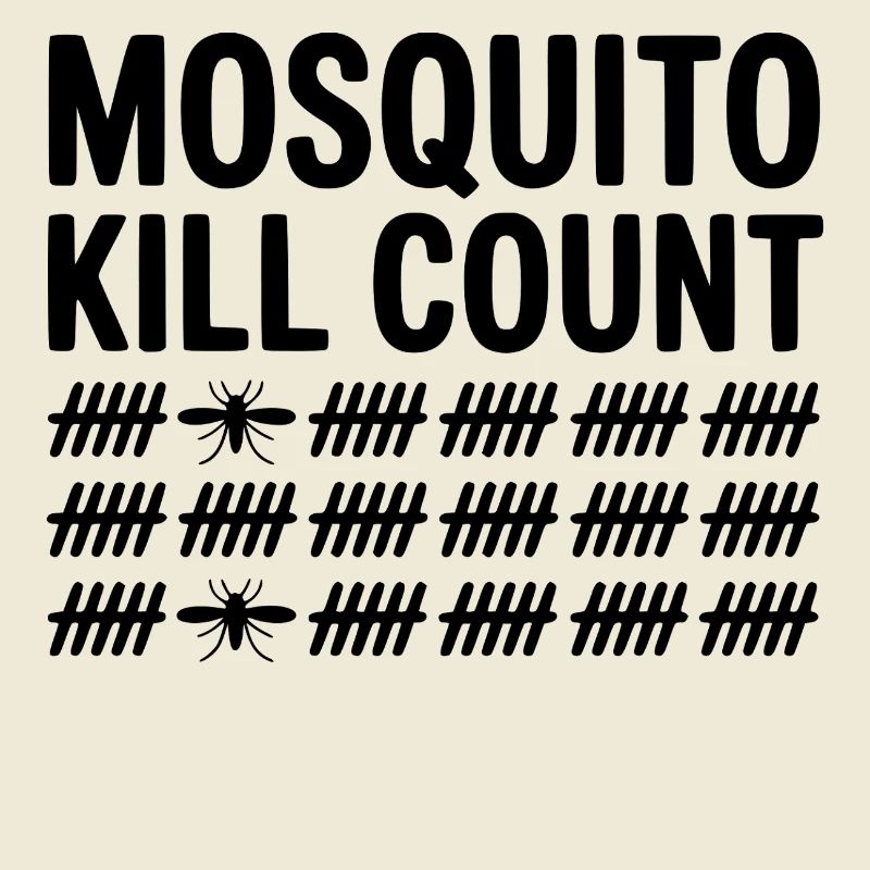Mosquito Kill Count Funny Camping 