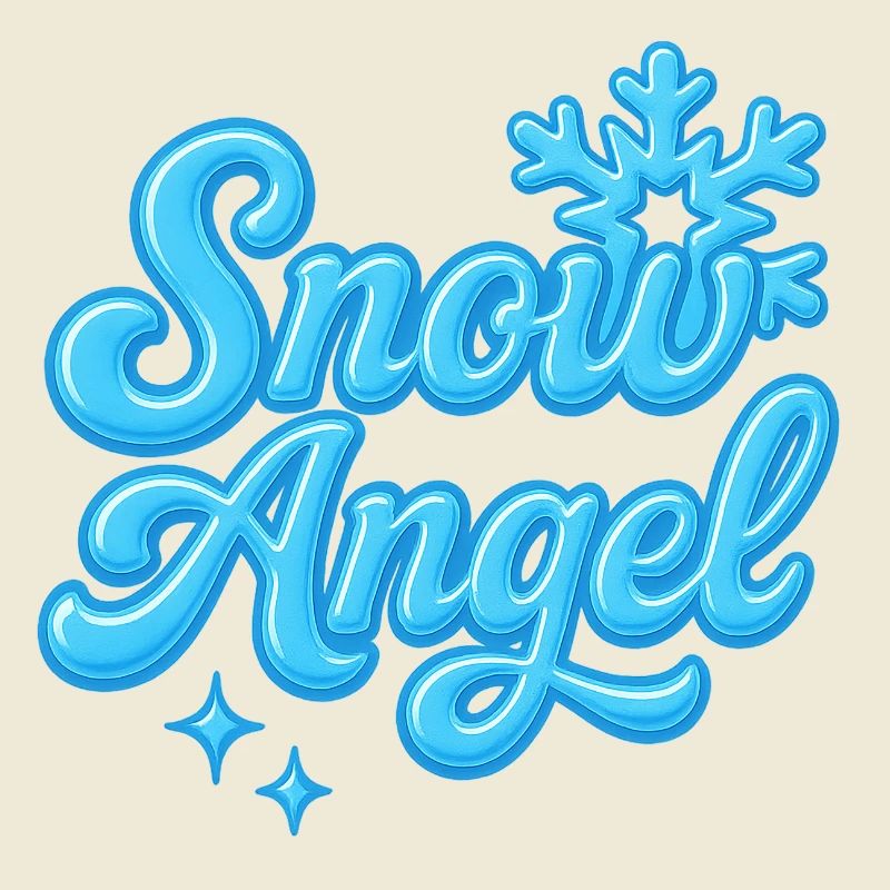 snow angle / y2k statement design 