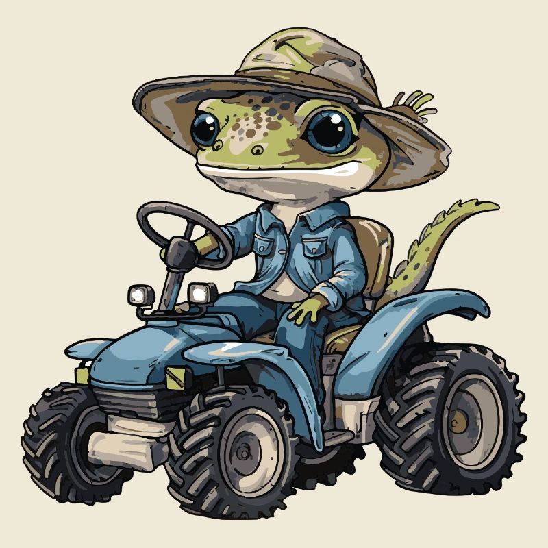 Lizard Tractor Farmer