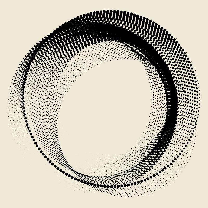 abstract circular shape