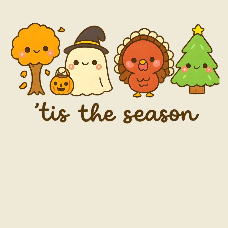 C’est la saison mignon équipage de vacances, Noël