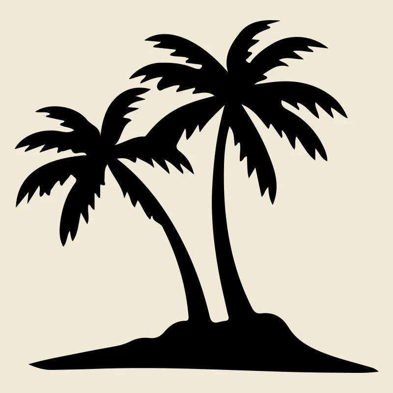 Island Palm Tree Icon