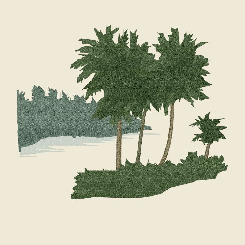 Palm Island avec effet de structure (mod.)
