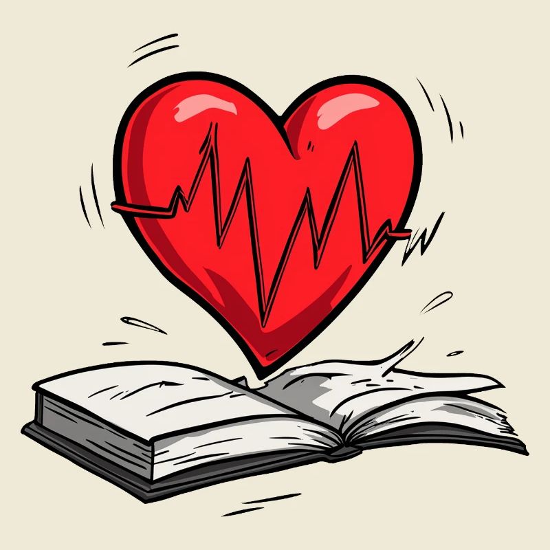 Beating Heart Shaped Book Pulse Design