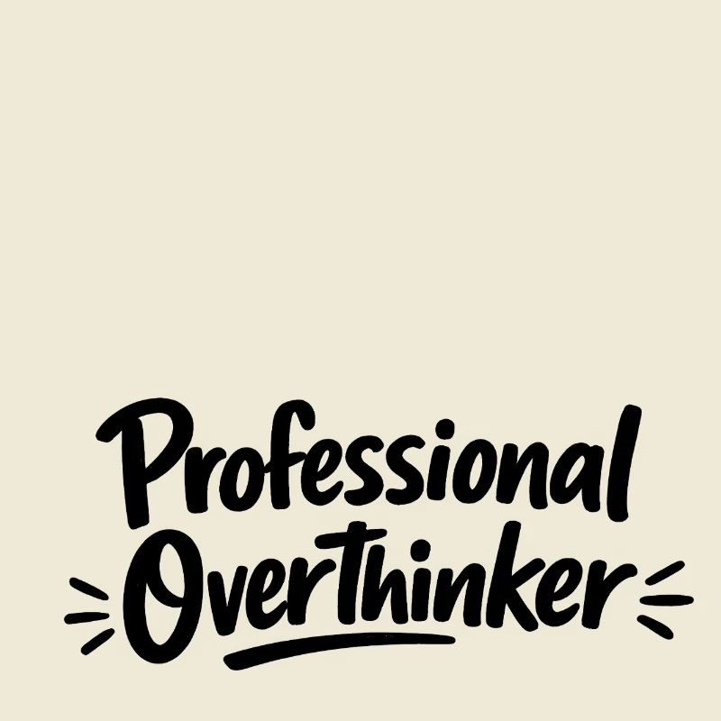 Professional OVERTHINKER Minimalist
