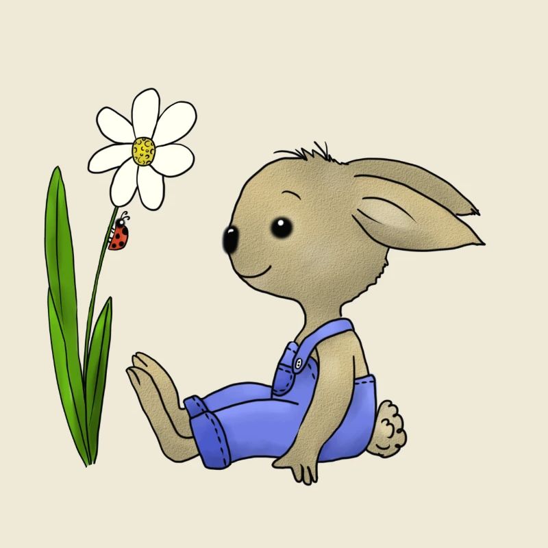 Rabbit and ladybug