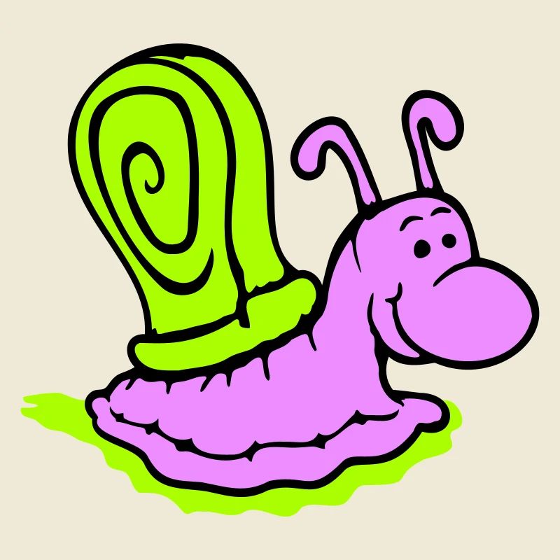 Escargot Slime Trail Mignon Mignon Heureux Cool