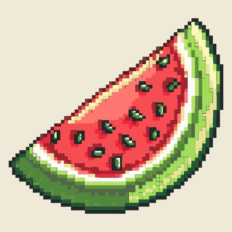 Pixel Watermelon Slice