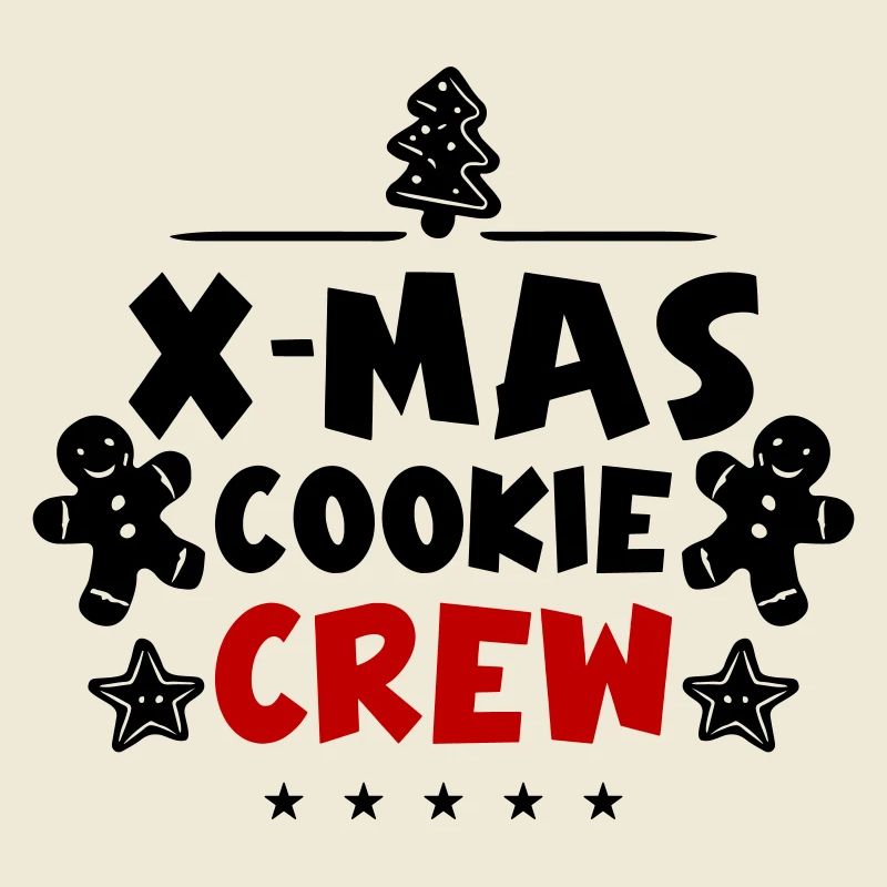 Équipe de cuisson des biscuits de Noël