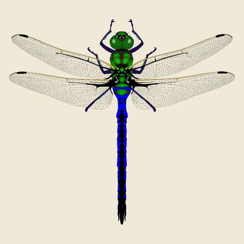 Femme de conception combinée Kybalion Libellule Néon