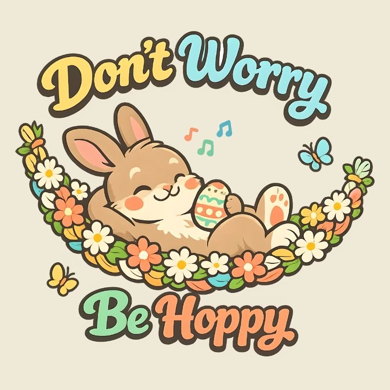Don't worry be happy Easter pun funny
