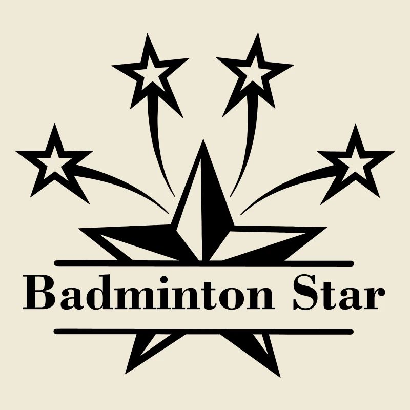 Star with bar in between and text 'Badminton Star'