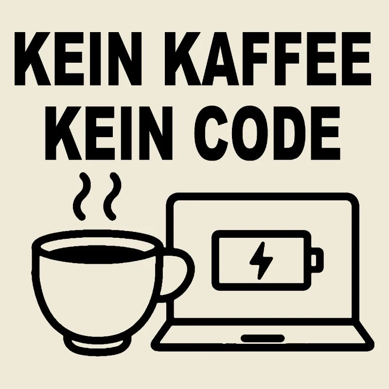 Kein Kaffee Kein Code – Funny Programmer Design