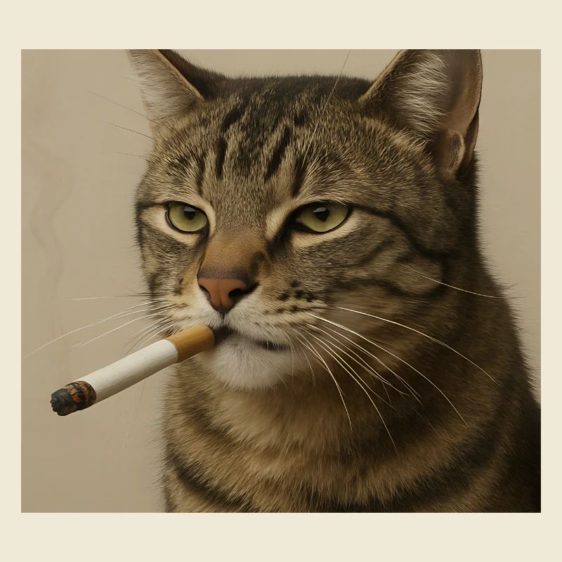 Fumer Chat Génération Z Mème Chat Fumer