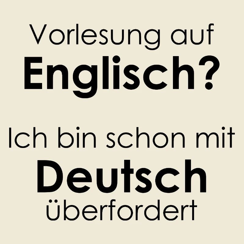 Unispruch "Vorlesung auf Eng" Geschenk, Studenten