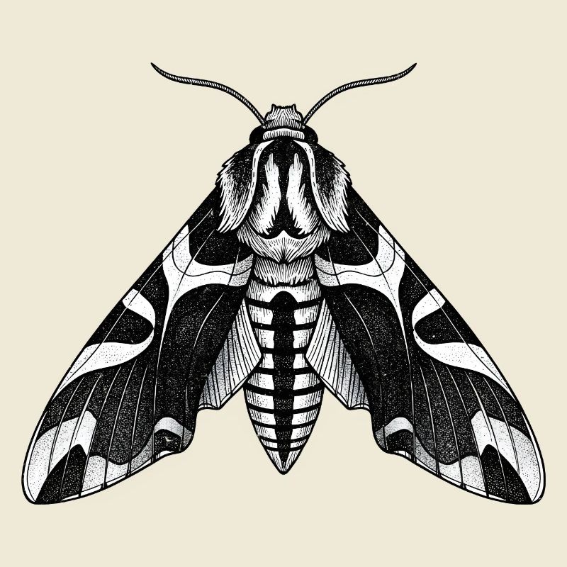 Moth Shadow Pattern Moth Black Moth