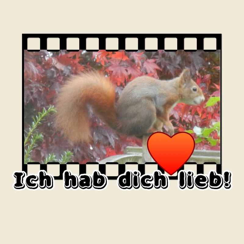 Liebe Paar Eichhoernchen Tier Spruch