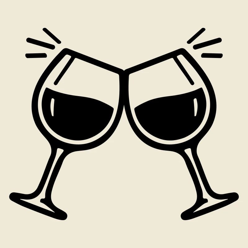 Weinglas Anstoßen Prost Wein