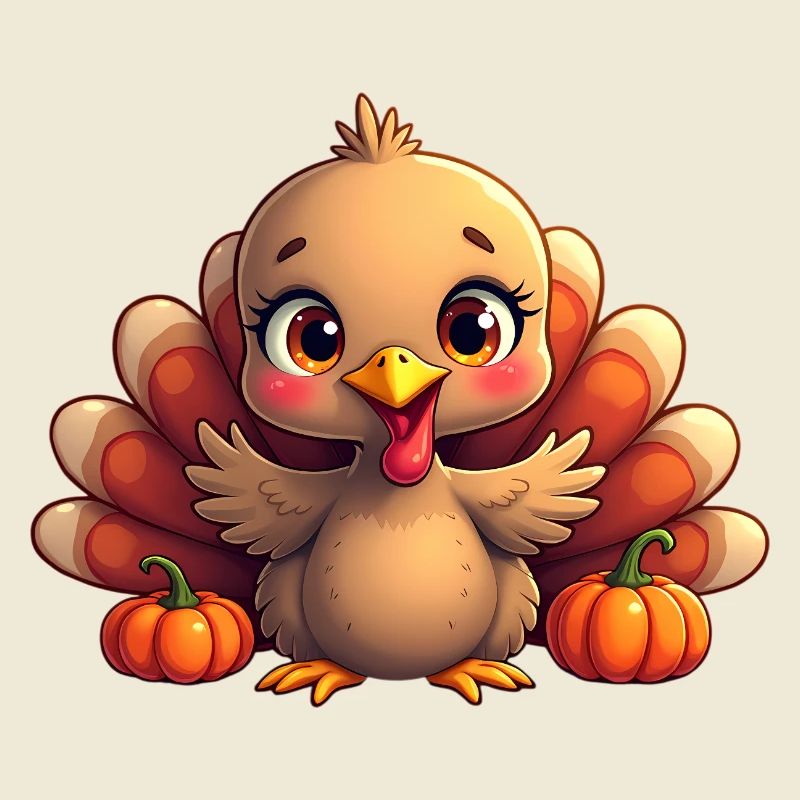 Bébé dinde de Thanksgiving