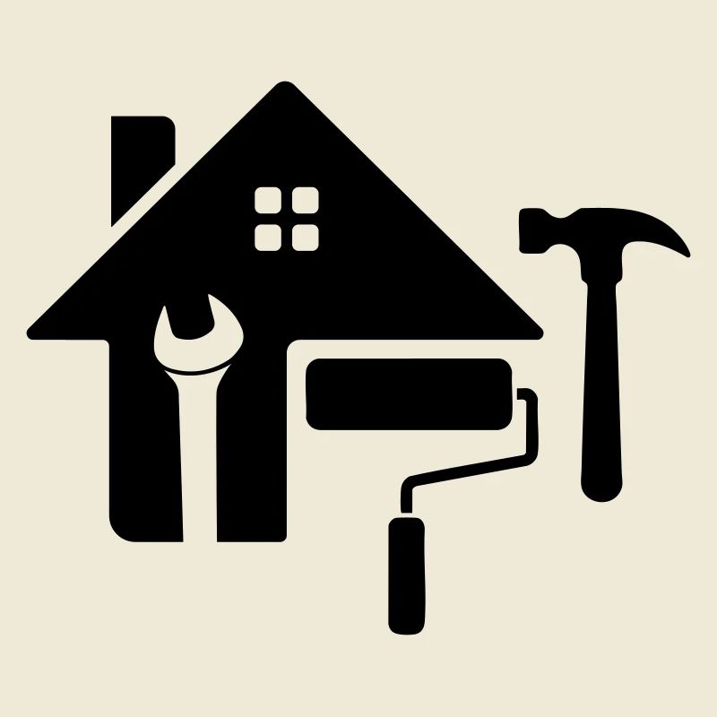 Craftsman Logo – Hammer, Key & Paint Roller