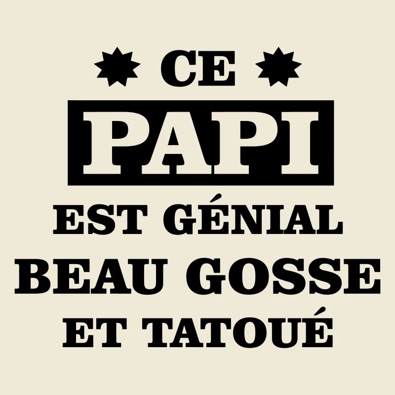 Ce papi est génial beau gosse et tatoué