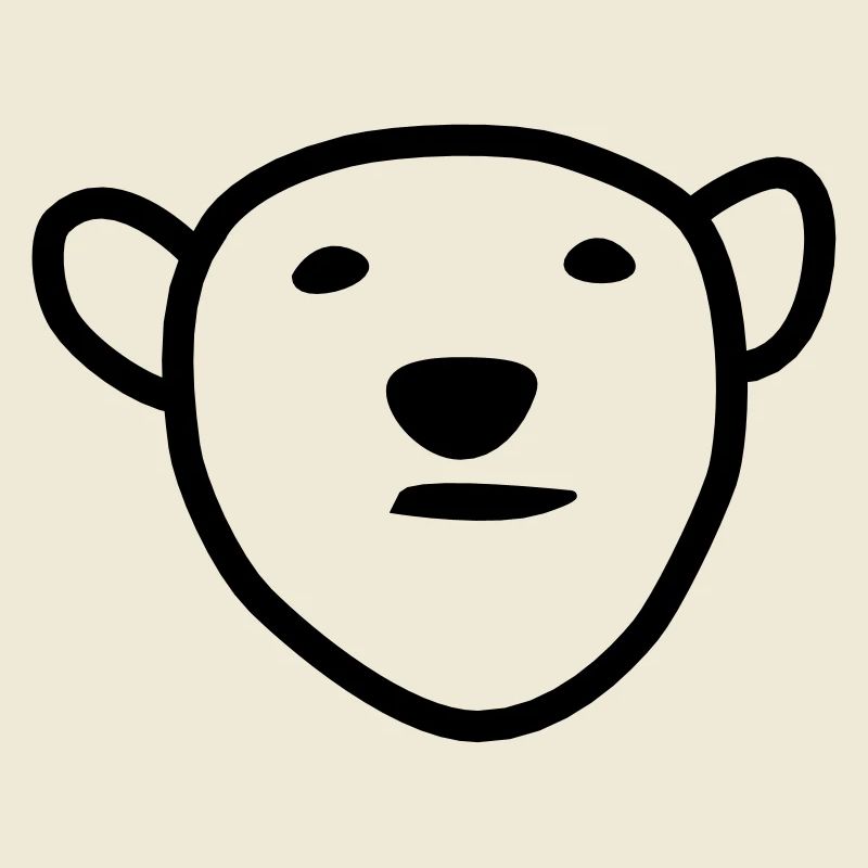 Polar bear head