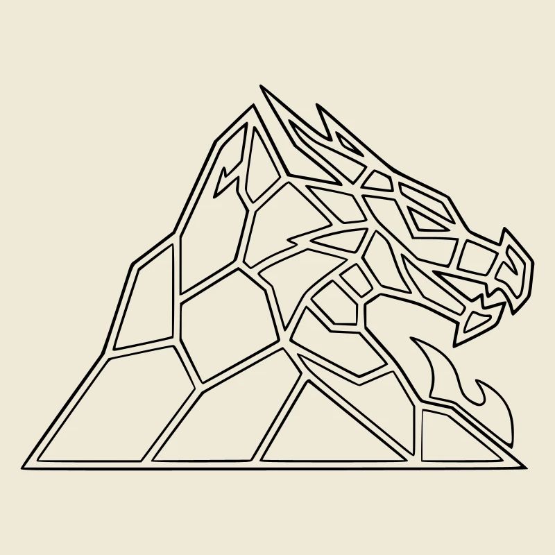 Drachenfels Geometric: Dragon Saga come vettore