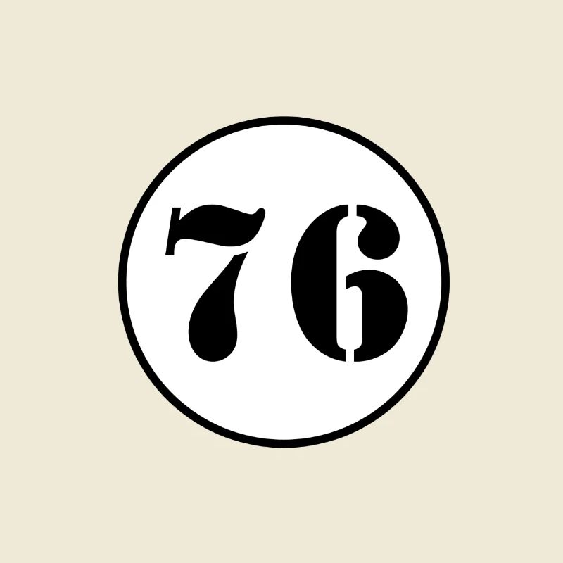 NUMMER 76 Sechsundsiebzig Geburtstag Geschenk